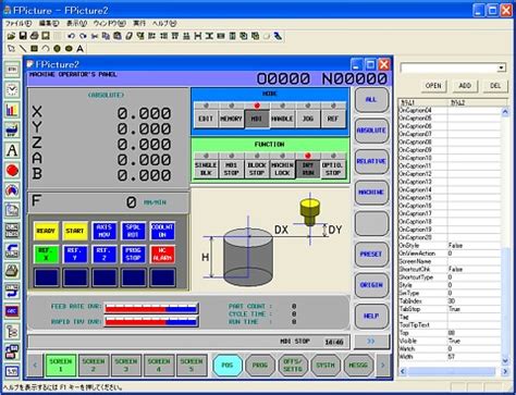 cnc screen display function